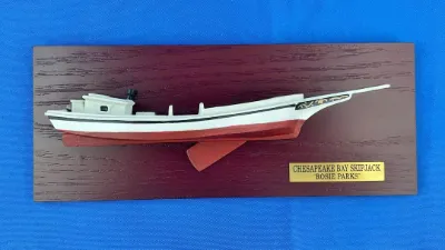 Half Hull, Skipjack, 10 Inches Long by Blackway Boat Models