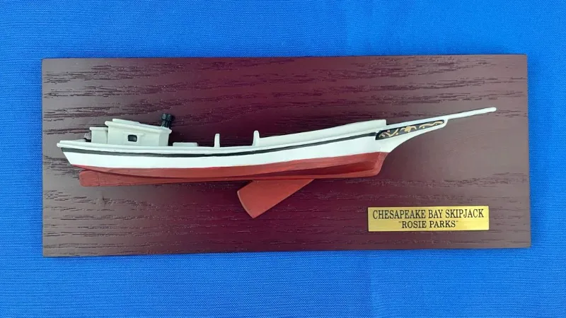 Half Hull, Skipjack, 10 Inches Long by Blackway Boat Models
