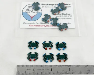Miniature Crabs (Set of 6) by Blackway Boat Models