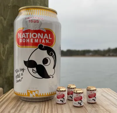 Miniature Natty Boh, 4-Pack by Blackway Boat Models