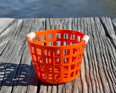 Miniature Oyster Basket (Empty) by Blackway Boat Models