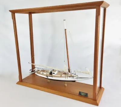 Skipjack, Sails Down, with Display Case, view 3
