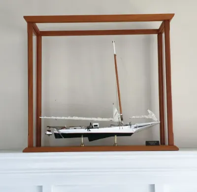 Skipjack, Sails Down, with Display Case, view 5