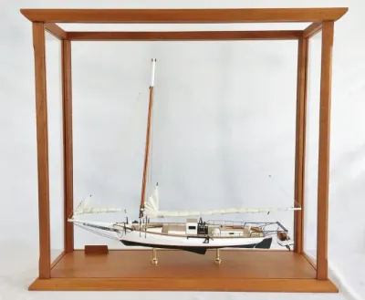 Skipjack, Sails Down, with Display Case, view 6