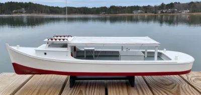 Soft Top, Round Stern Workboat by Blackway Boat Models