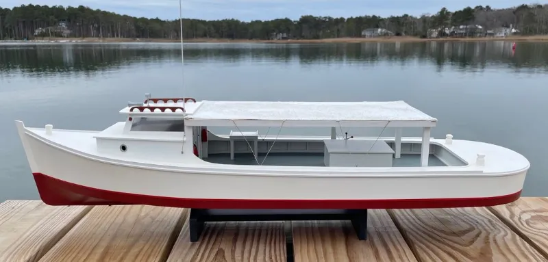 Soft Top, Round Stern Workboat by Blackway Boat Models